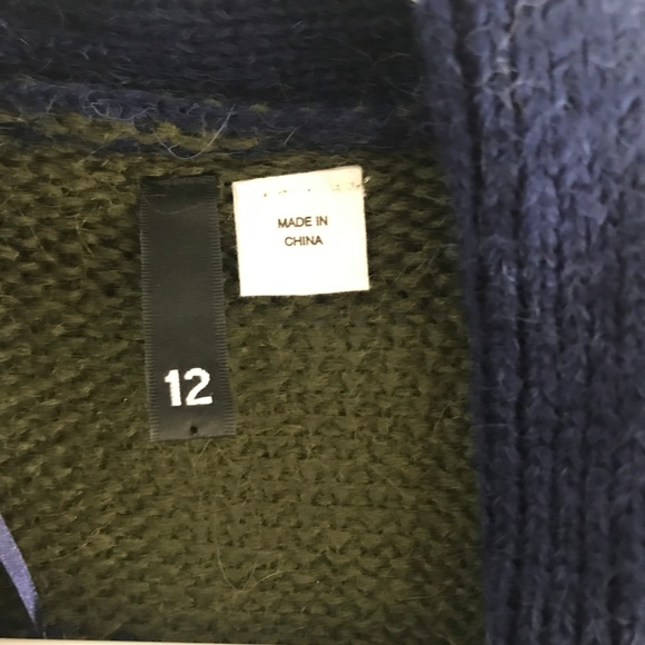 H&M Divided Blue and Green Striped Sweater - Picture 2 of 3